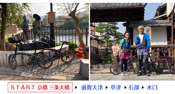 夫婦で東海道五拾三次サイクリングチャレンジ